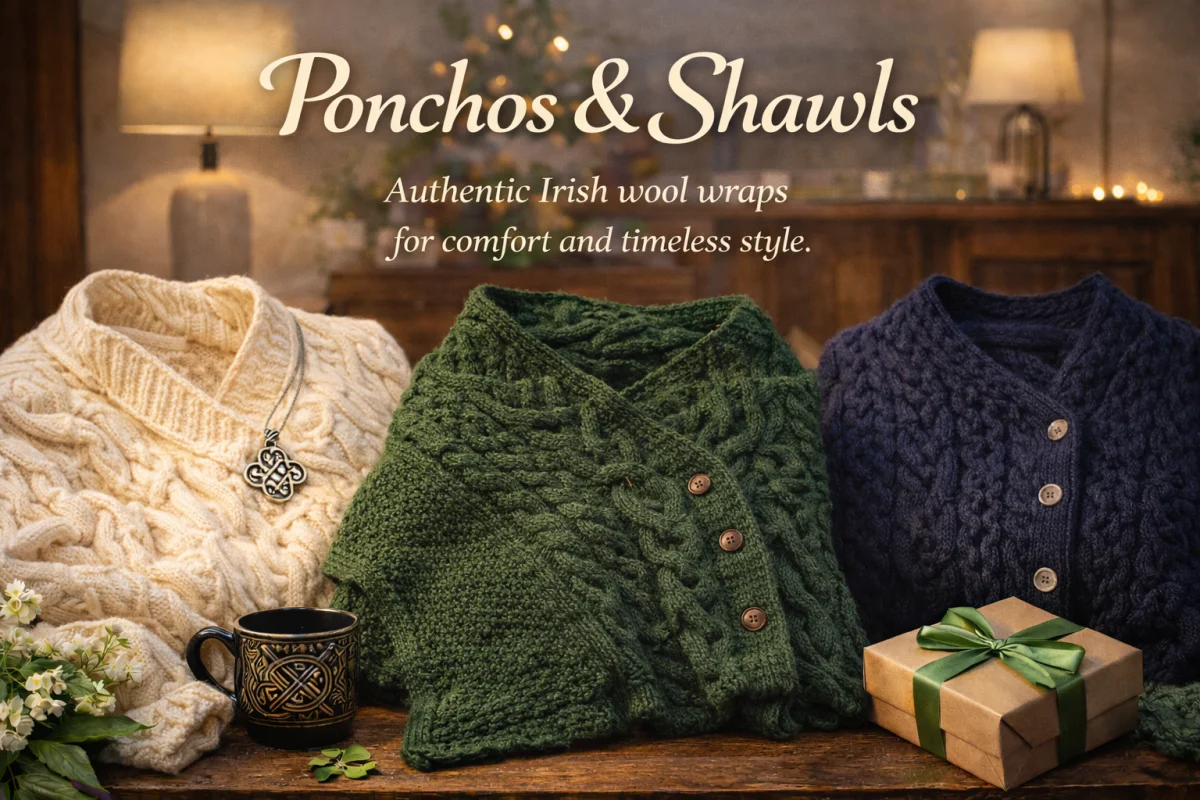 Ponchos and Shawls - Shop Irish Gifts | Lily's Pad Studio