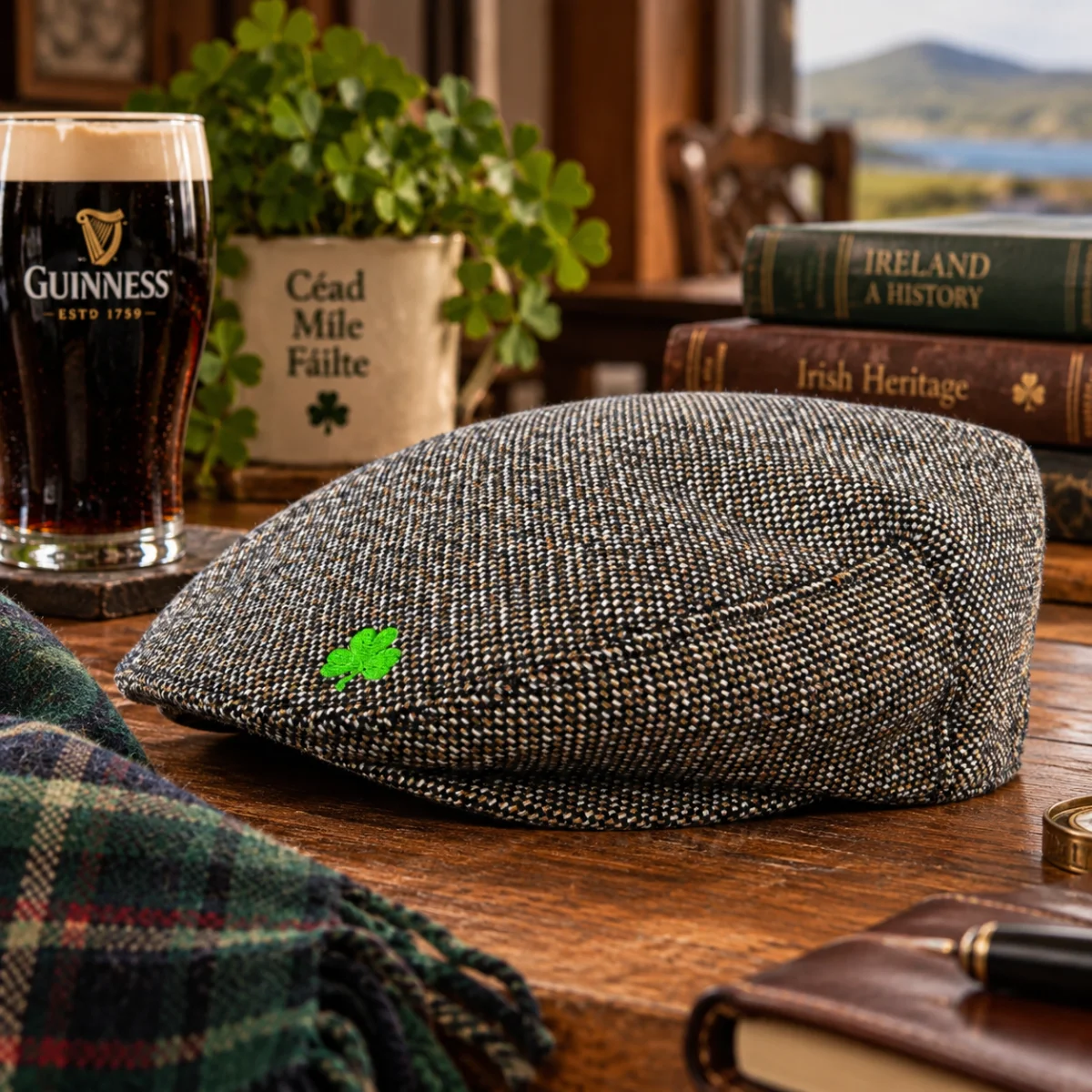 Aran Islands Classic Flat Cap | Lily's Pad Studio