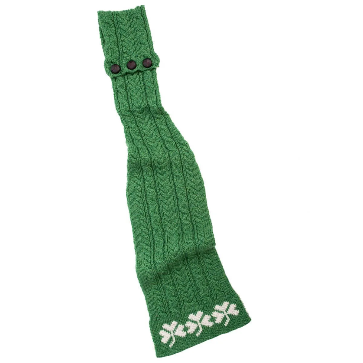 Aran Loop Scarf featuring Shamrock Pattern - Image 5 | Lily's Pad Studio
