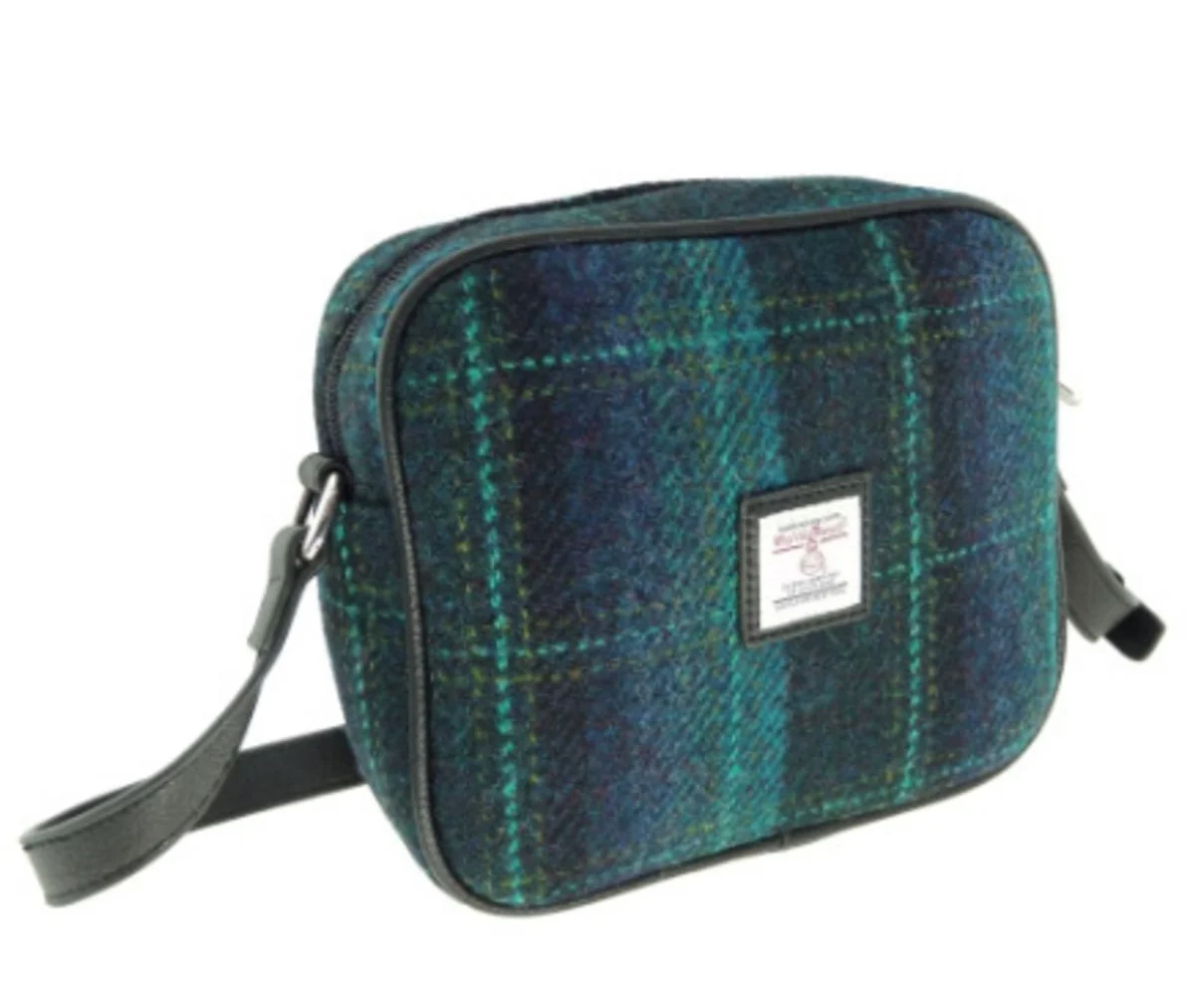 Authentic Harris Tweed Mini Crossbody Bag – Scottish Handwoven Wool - Image 4 | Lily's Pad Studio