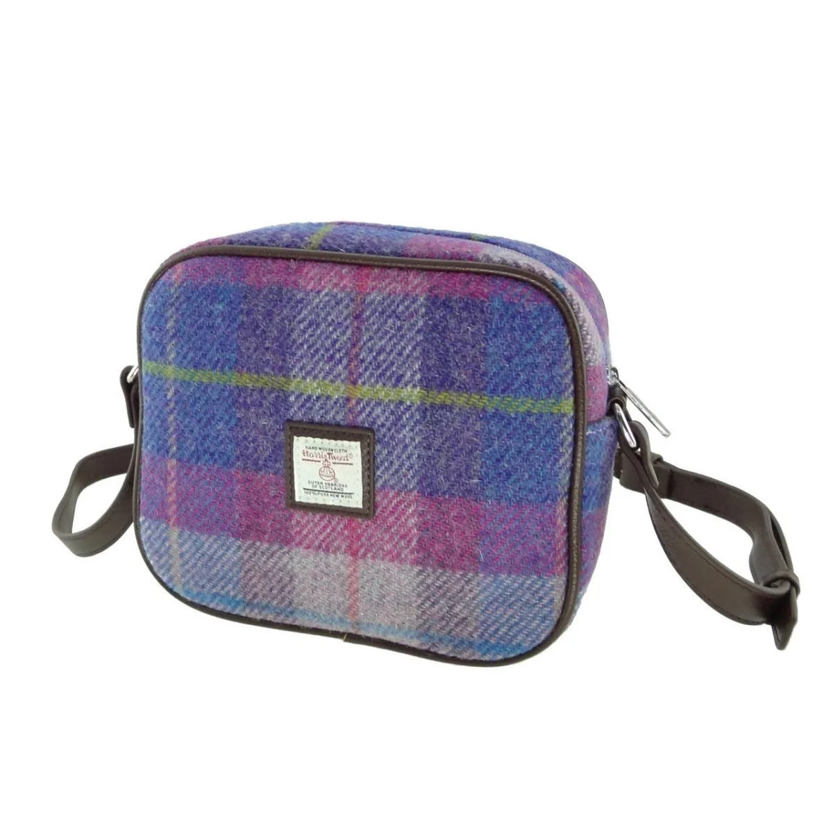 Authentic Harris Tweed Mini Crossbody Bag – Scottish Handwoven Wool - Image 2 | Lily's Pad Studio