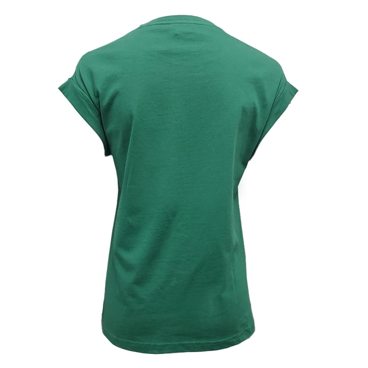 Azure Green Irish Shamrock Foil Ladies T-Shirt - Image 2 | Lily's Pad Studio
