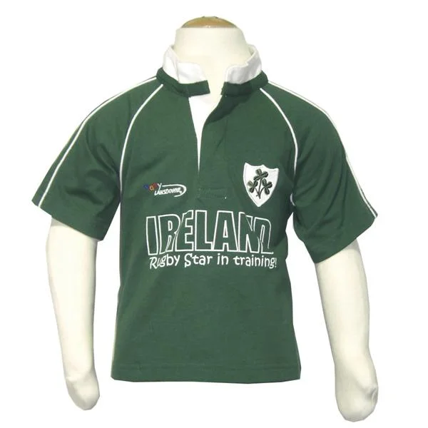 Baby Green Ireland Rugby Star in Training Shirt - Image 4 | Lily's Pad Studio