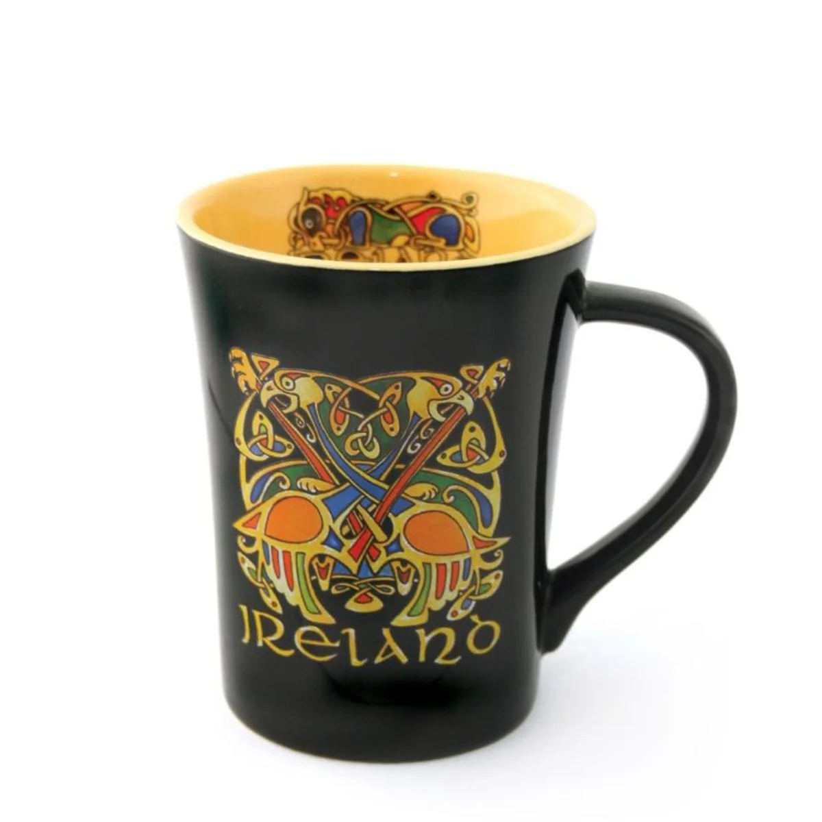 Black Celtic Knot Irish Ceramic Mug – Book of Kells Design - Image 3 | Lily's Pad Studio