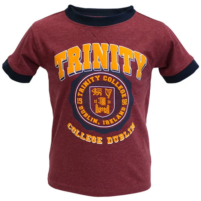 Burgundy Trinity Kids Cotton T-Shirt - Image 4 | Lily's Pad Studio