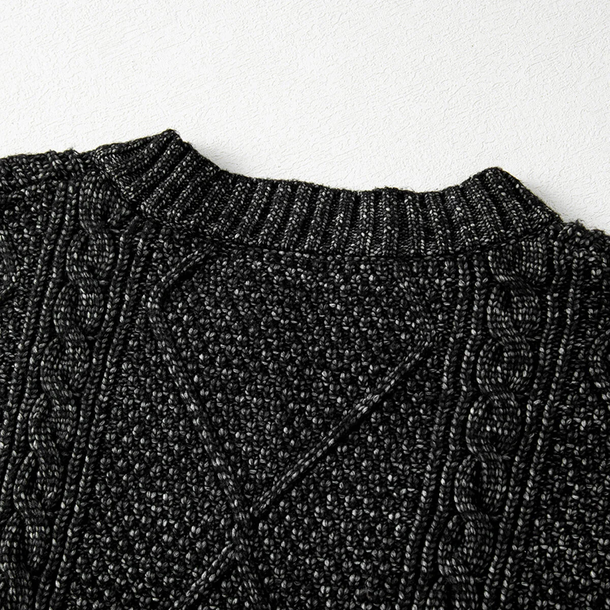 Cable Knit Drop Shoulder Loose Fit Sweater Dress - Image 15 | Lily's Pad Studio