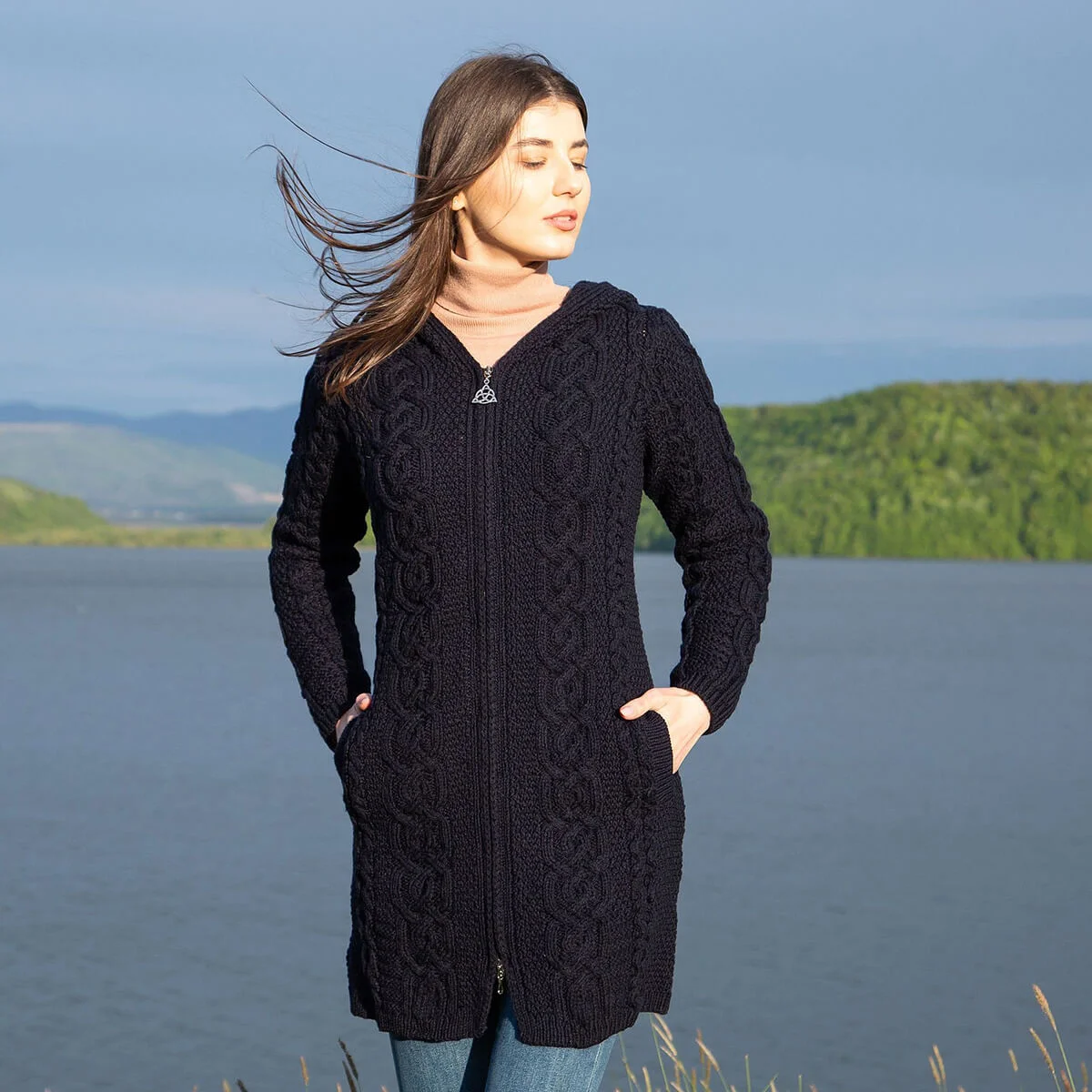 Celtic Aran Jacket - Image 2 | Lily's Pad Studio