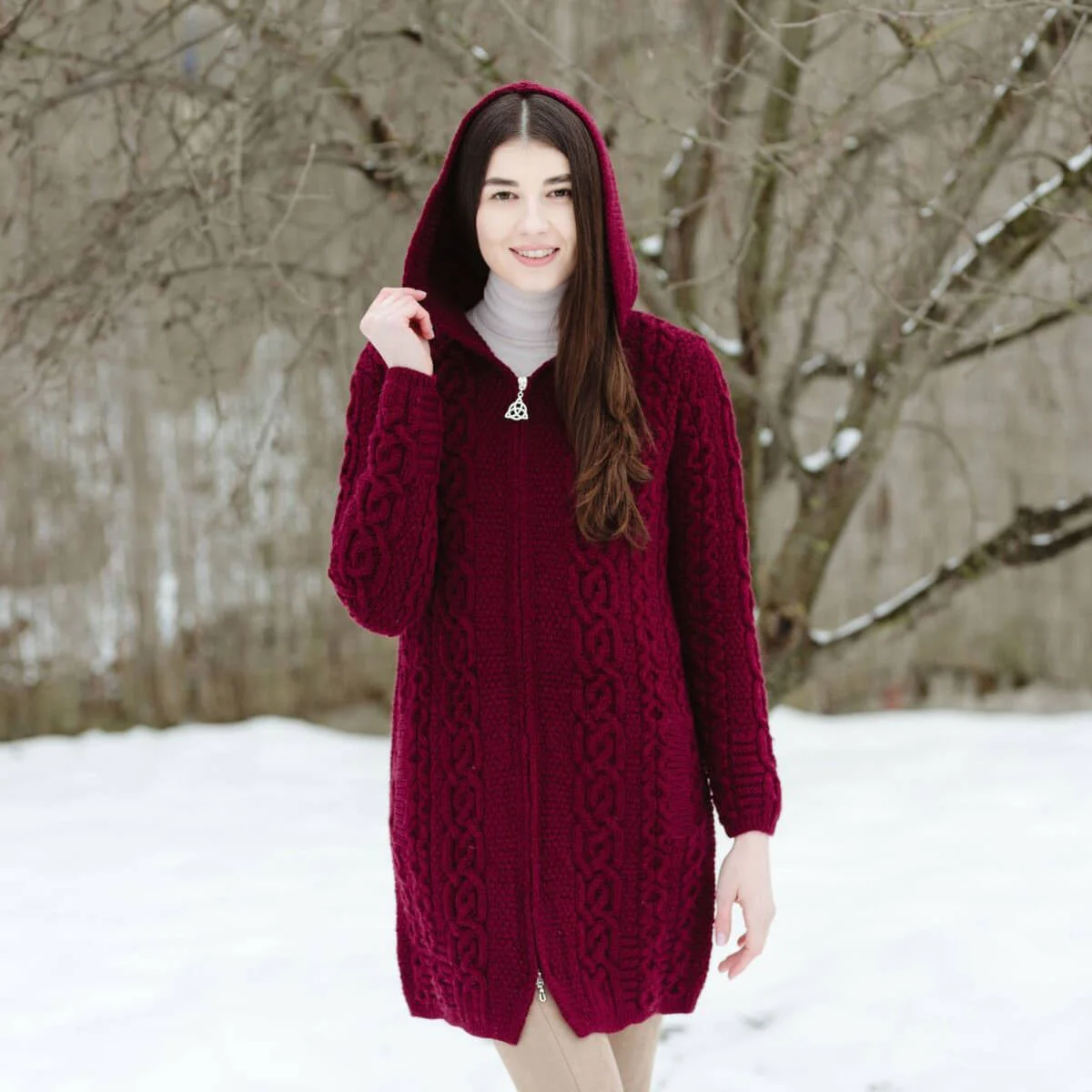 Celtic Aran Jacket - Image 3 | Lily's Pad Studio