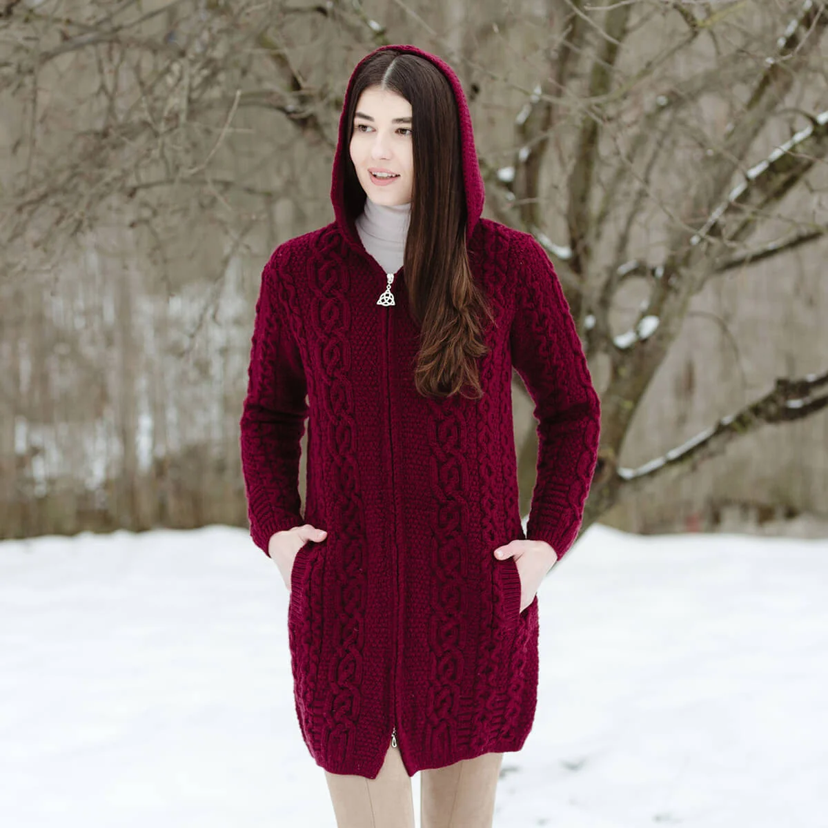 Celtic Aran Jacket - Image 7 | Lily's Pad Studio