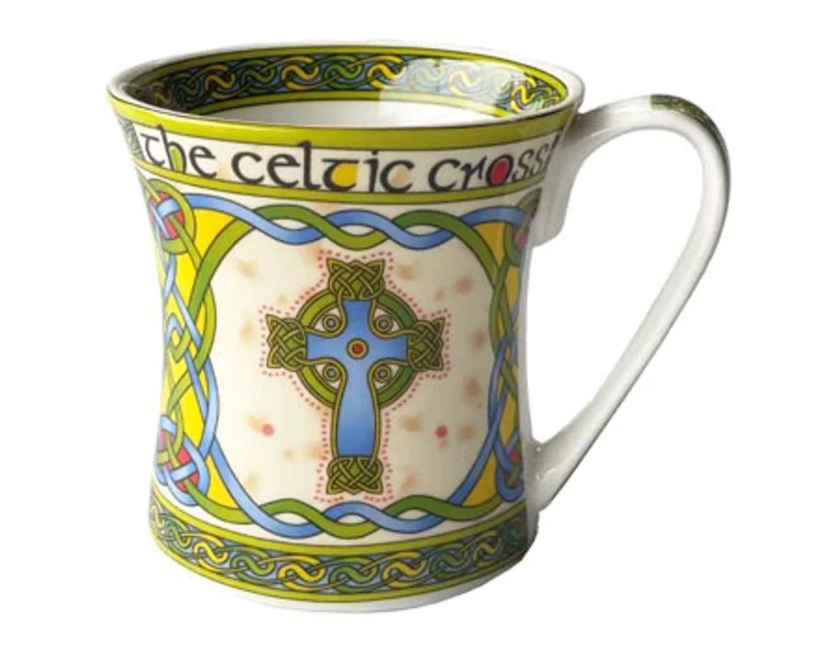 Celtic Cross Ceramic Mug – Irish Heritage Drinkware - Image 4 | Lily's Pad Studio