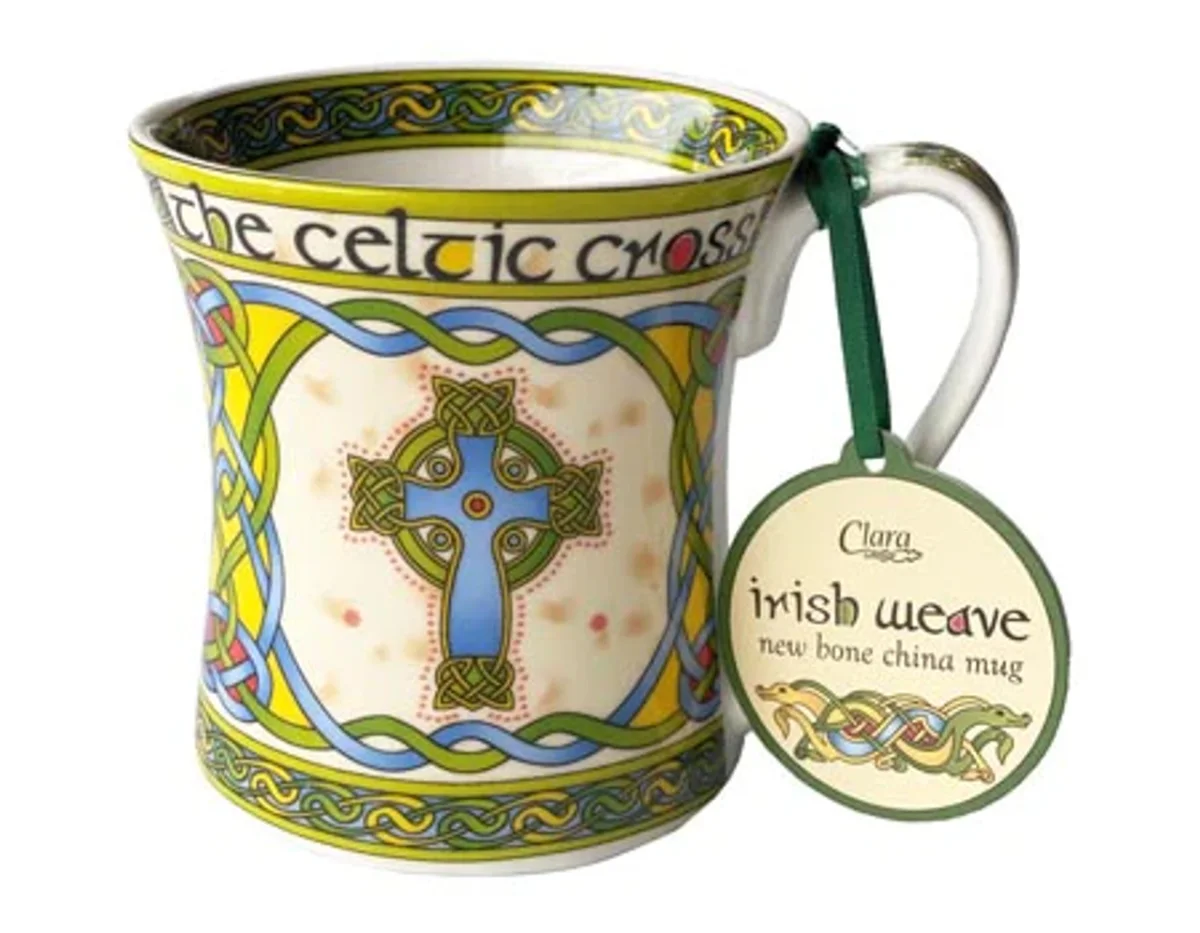 Celtic Cross Ceramic Mug – Irish Heritage Drinkware - Image 3 | Lily's Pad Studio
