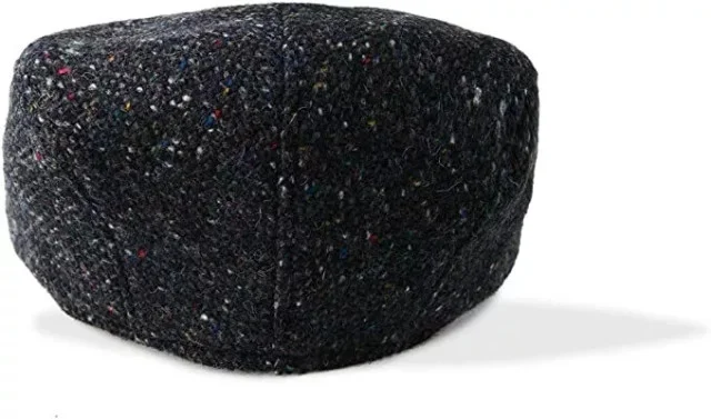 Charcoal Donegal Wool Cap - Irish Touring Style - Image 3 | Lily's Pad Studio