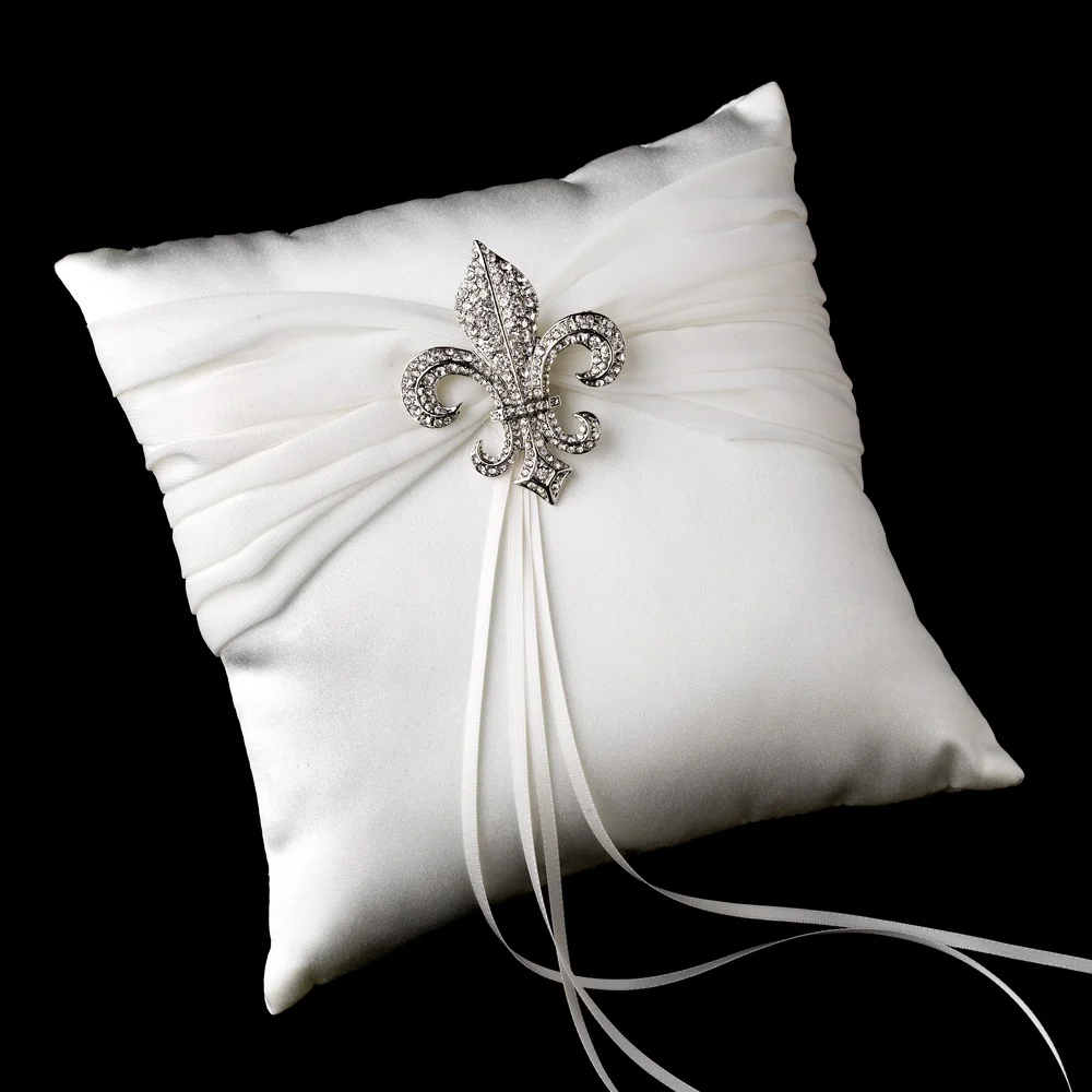 Crystal Ring Bearer Pillow – Elegant Swarovski Bridal Ring Pillow - Image 10 | Lily's Pad Studio