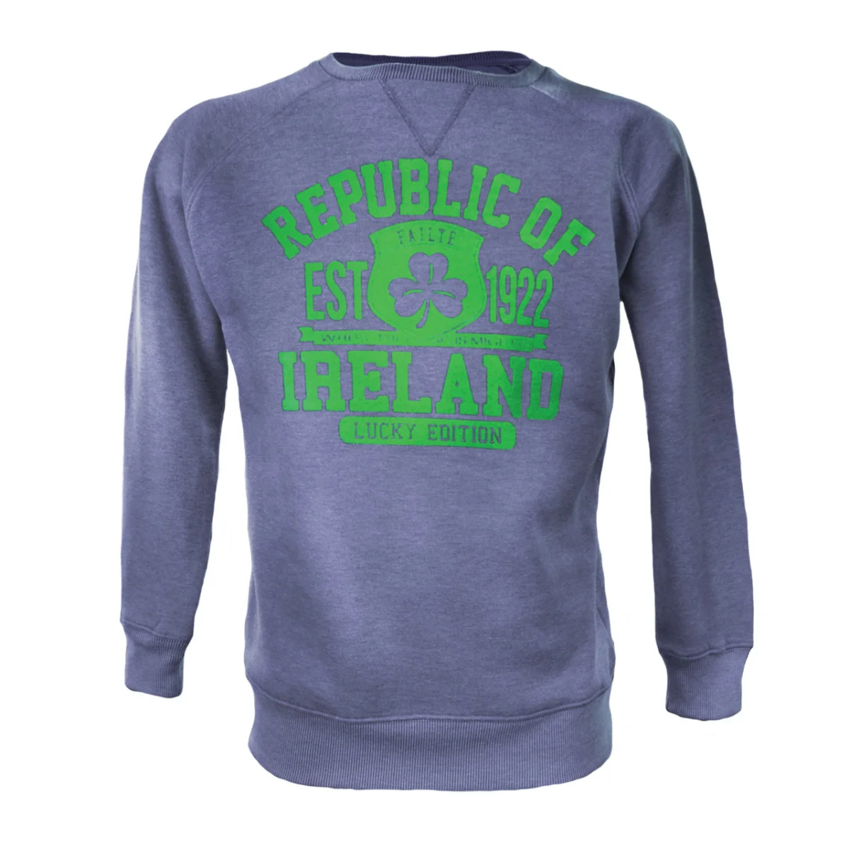 Denim Marl Republic of Ireland Lucky Edition Sweatshirt | Lily's Pad Studio