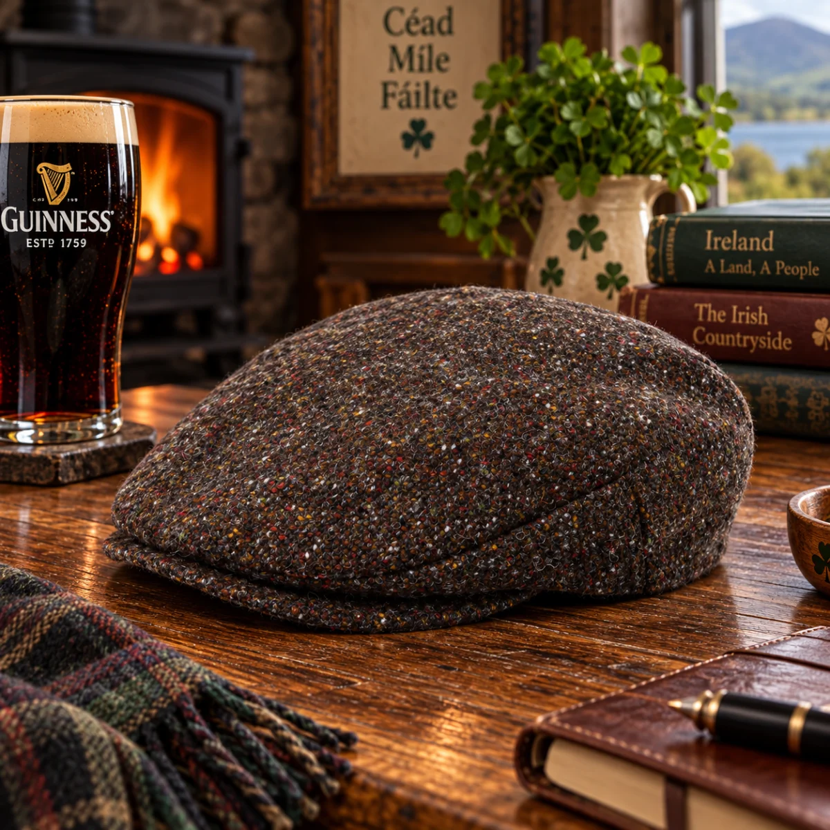 Donegal Tweed Vintage Hat - Image 1 | Lily's Pad Studio