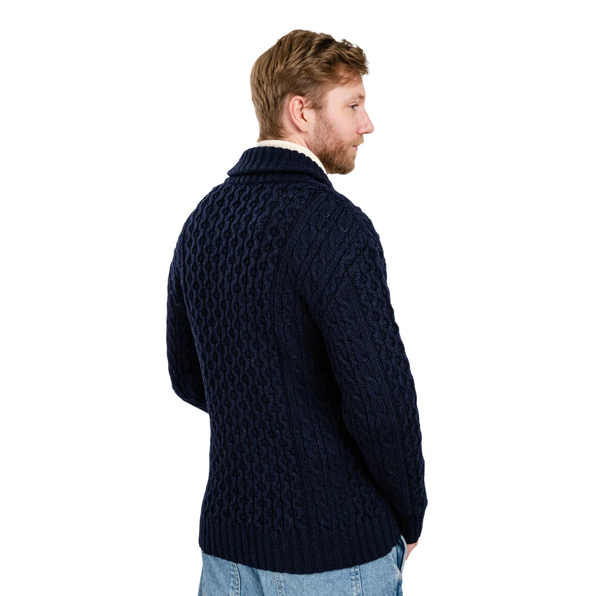Double Breasted Shawl Cardigan – 100% Merino Wool Knit Sweater for Fall & Winter - Image 18 | Lily's Pad Studio