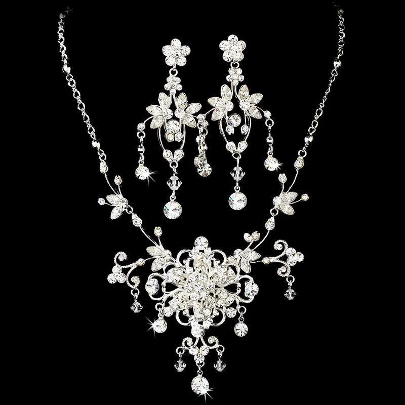 Elegant Bridal Tiara & Jewelry Set – Swarovski Crystal Wedding Headpiece & Accessories - Image 3 | Lily's Pad Studio