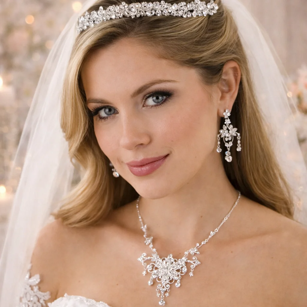 Elegant Bridal Tiara & Jewelry Set – Swarovski Crystal Wedding Headpiece & Accessories - Wedding | Lily's Pad Studio