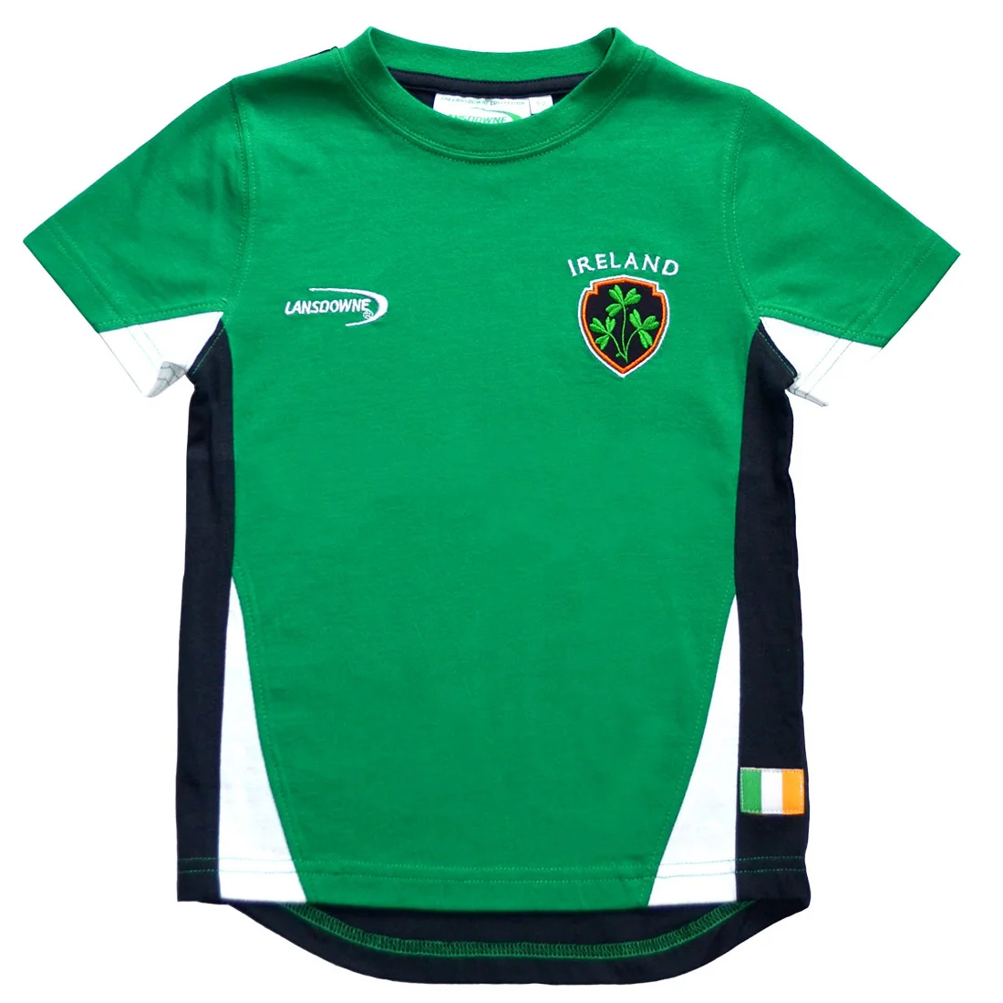 Emerald Ireland Crest Cotton Kids T-Shirt - Image 2 | Lily's Pad Studio