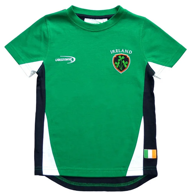 Emerald Ireland Crest Cotton Kids T-Shirt - Image 6 | Lily's Pad Studio