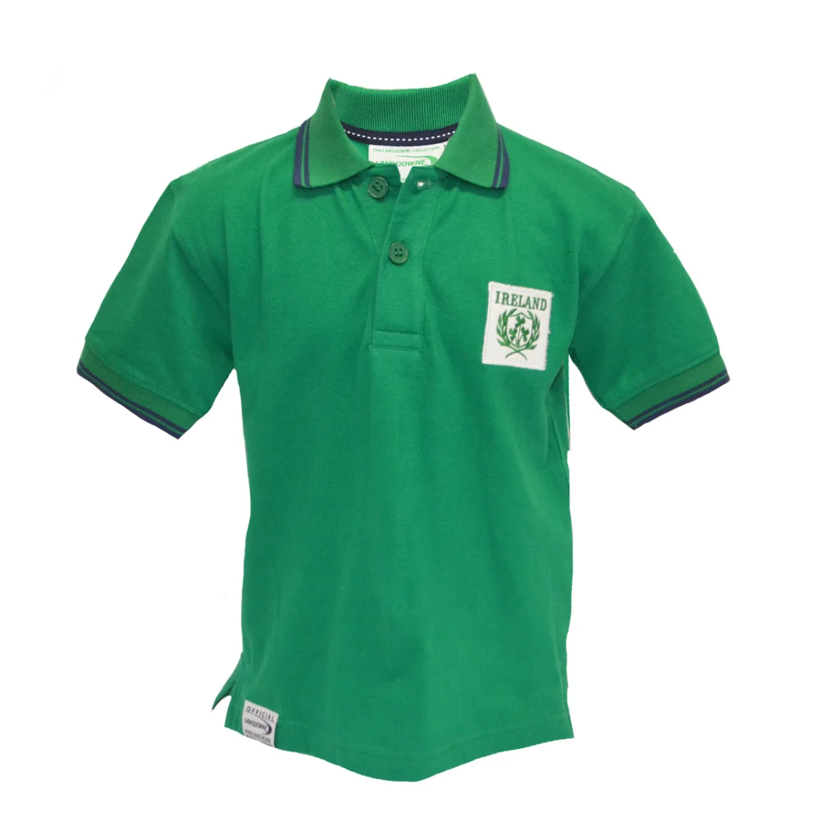Emerald Ireland Pique Kids Short Sleeve Polo Shirt | Lily's Pad Studio