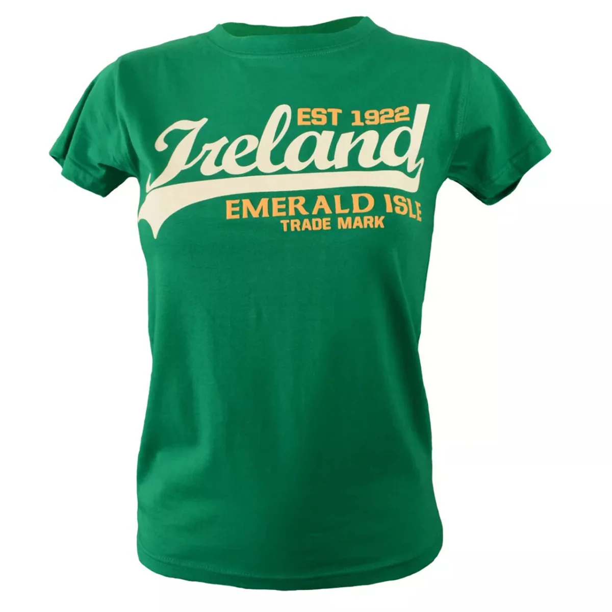 Emerald Isle Green Ireland Logo Ladies T-Shirt | Lily's Pad Studio