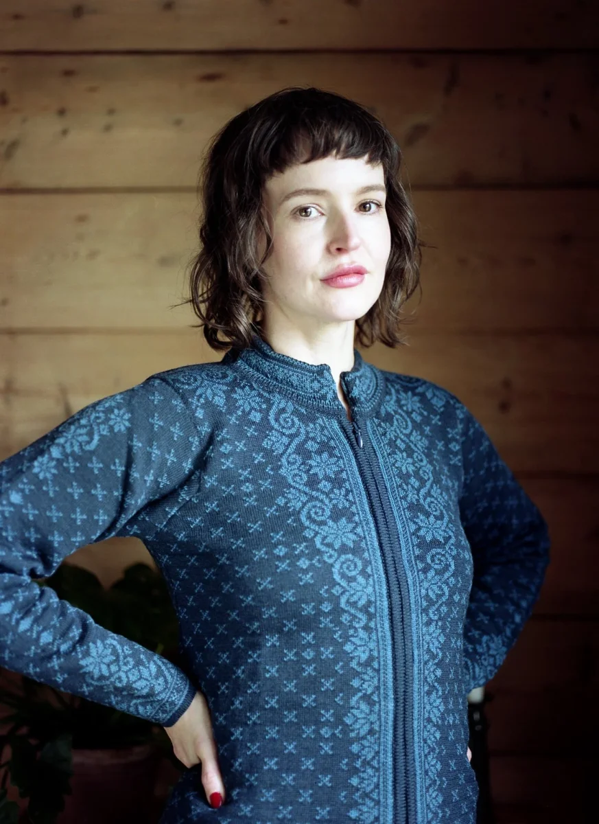 Eva Norwegian Wool Cardigan for Women | Norlender Nordic Knitwear - Image 4 | Lily's Pad Studio