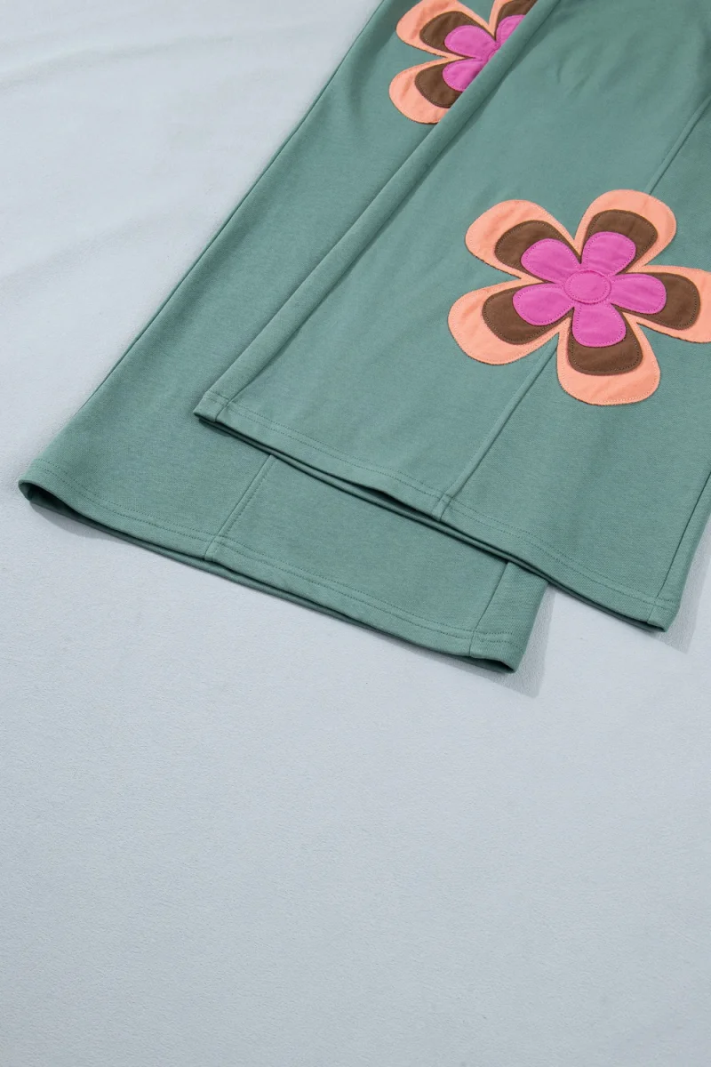 Floral Patchwork Wide Leg Pants - Image 12 | Lily's Pad Studio