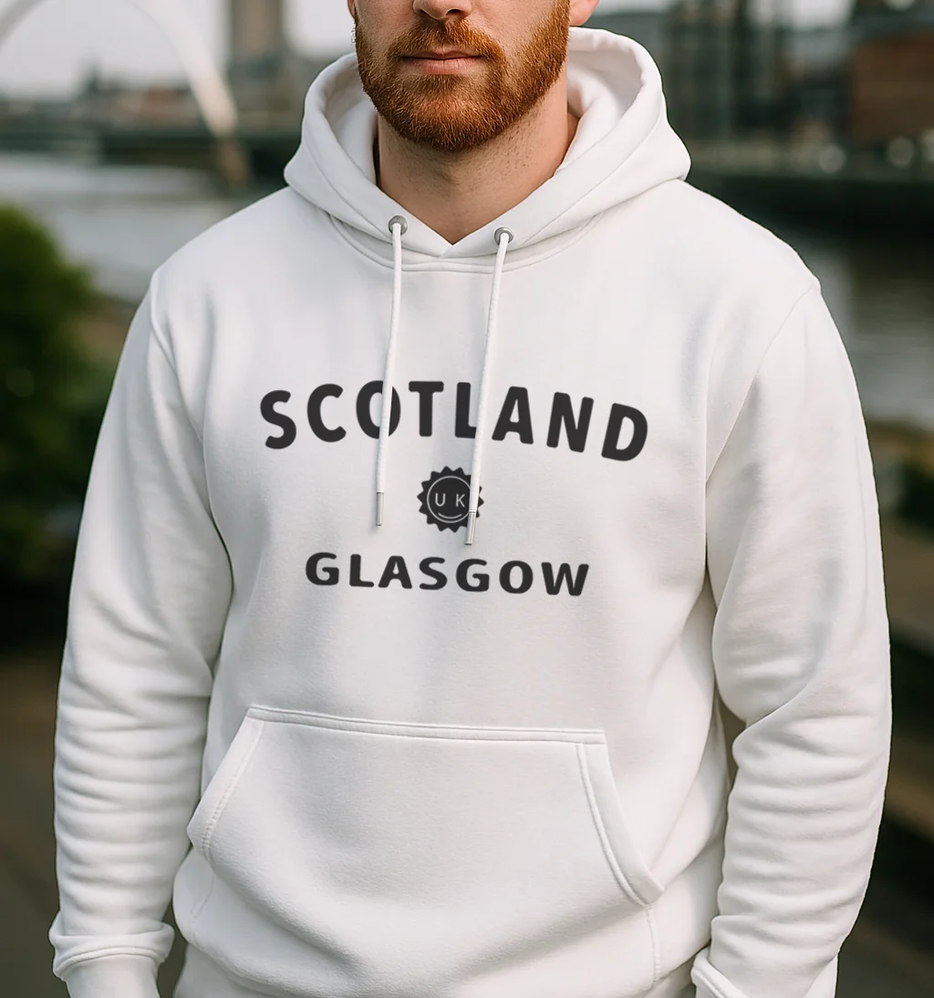 Glasgow Scotland Hoodie, Scottish Sweatshirt, Unisex Pullover, Celtic Heritage Jumper, Travel Souvenir Gift. - Image 2 | Lily's Pad Studio