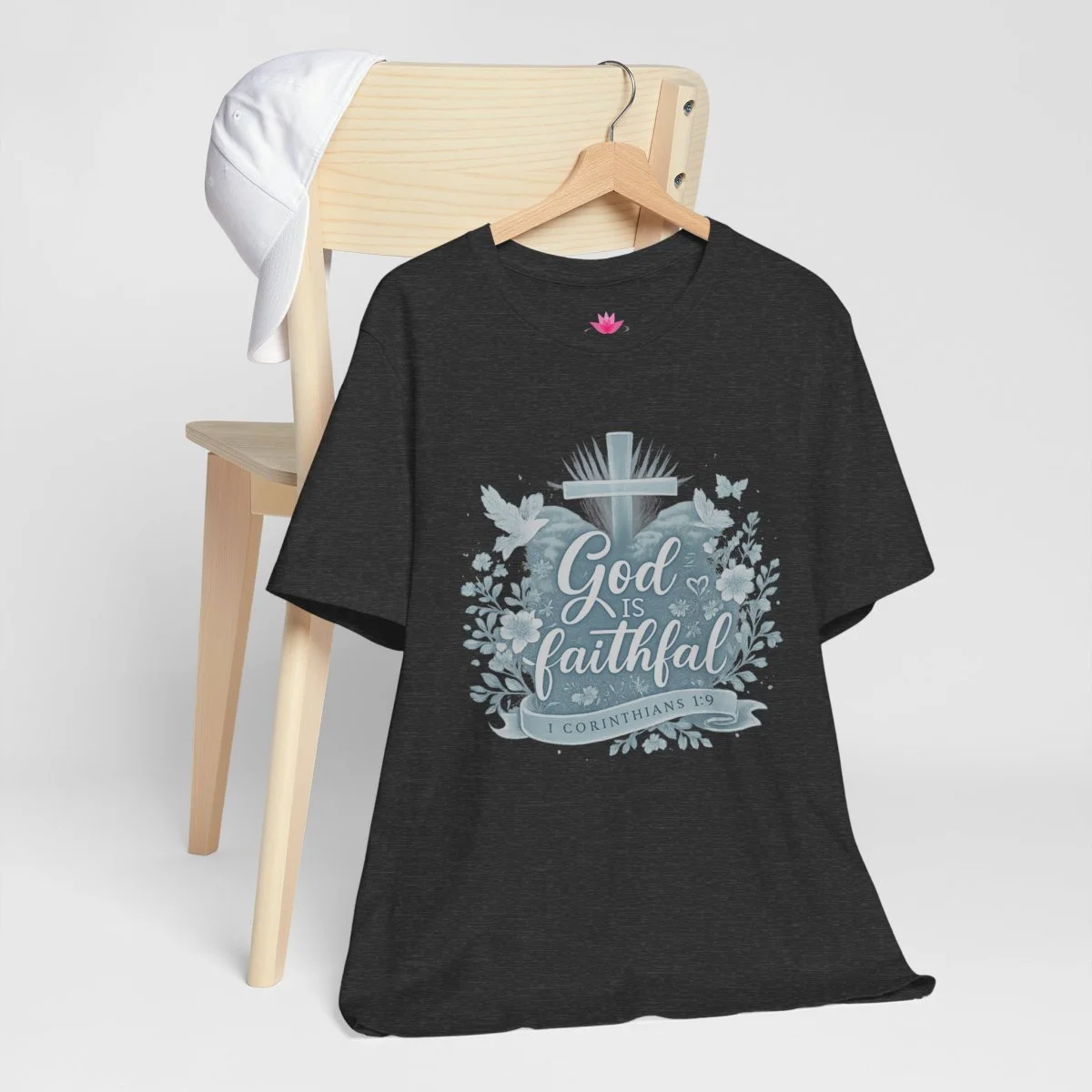 God Is Faithful Floral Lamentations 3:22 T-Shirt – Inspirational Scriptural Christian Tee - Image 12 | Lily's Pad Studio