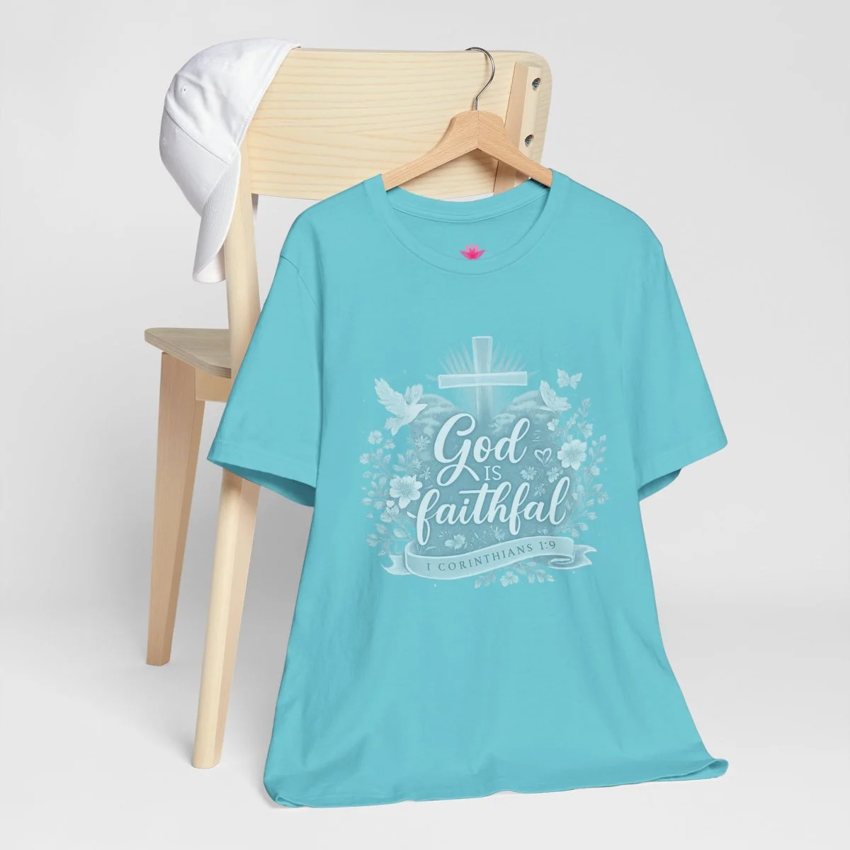God Is Faithful Floral Lamentations 3:22 T-Shirt – Inspirational Scriptural Christian Tee - Image 19 | Lily's Pad Studio