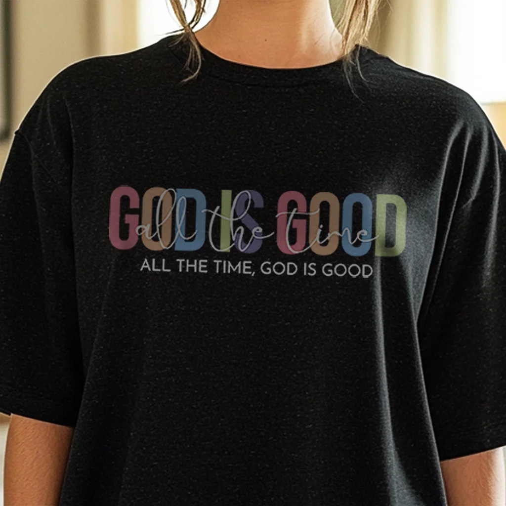 God is Good Unisex Tri-Blend Crew Tee, Inspirational T-Shirt, Faith-Based Apparel, Christian Gift, Positive Vibes Wear, Everyday Casual Tee - T-Shirts | Lily's Pad Studio