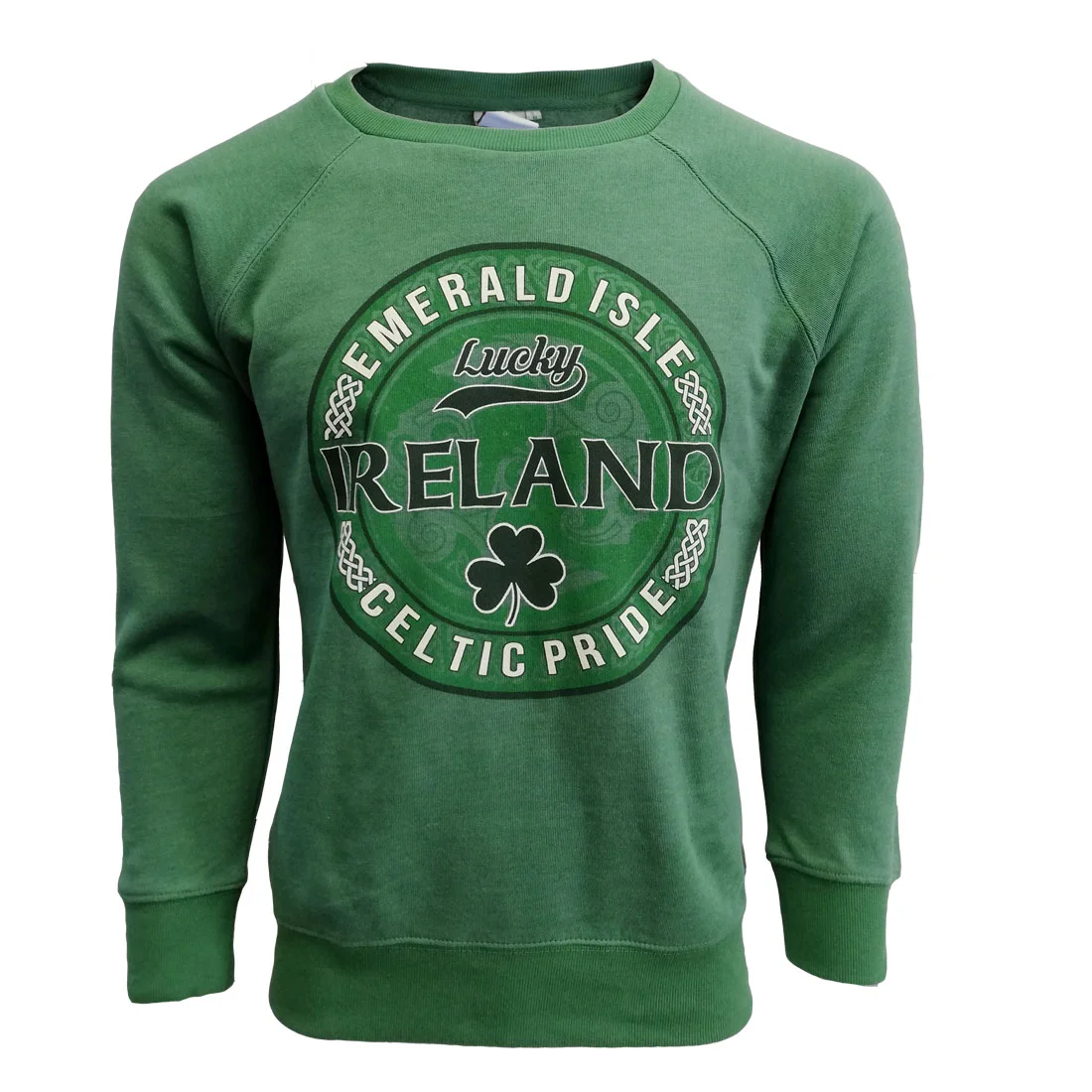 Green Marl Celtic Pride Ireland Sweatshirt - Image 5 | Lily's Pad Studio