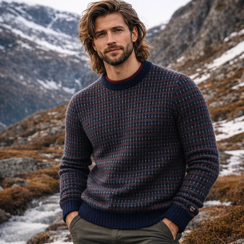 Hammerfest Fisherman Sweater (100% Norwegian Wool) – Made in Norway | Norlender Knitwear - Norwegian Gifts | Lily's Pad Studio