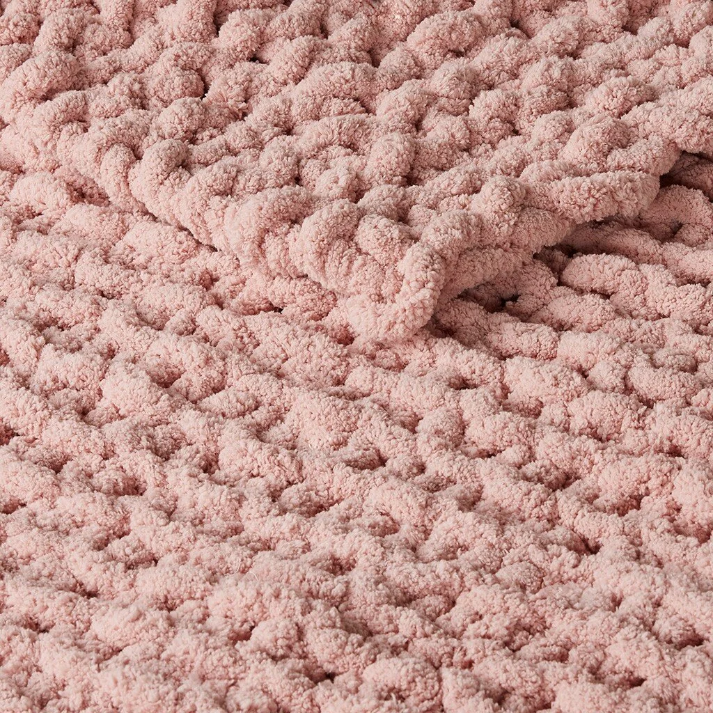 Handmade Chenille Chunky Knit Throw Blanket – Cozy Knit Throw for Couch, Bed & Home Decor - Image 11 | Lily's Pad Studio
