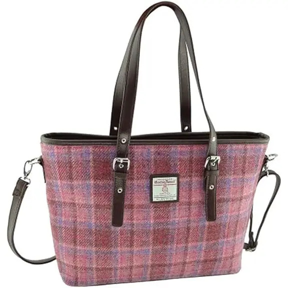 Harris Tweed Large Ladies Tote Bag by Glen Appin – Authentic Scottish Wool