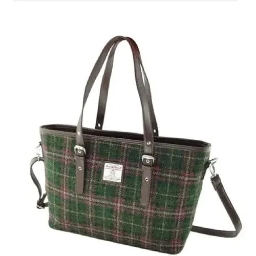 Harris Tweed Large Ladies Tote Bag by Glen Appin – Authentic Scottish Wool - Image 9 | Lily's Pad Studio