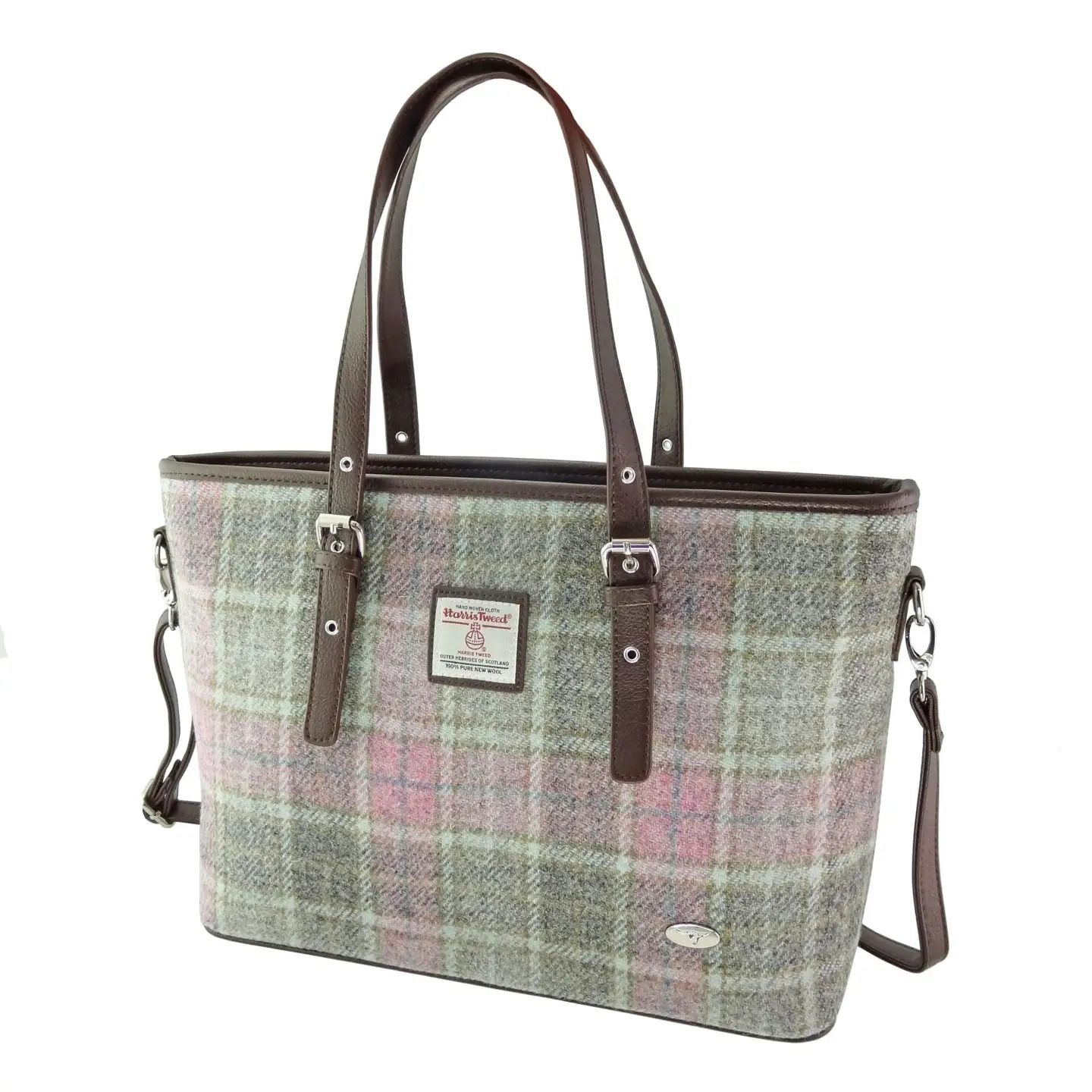 Harris Tweed Large Ladies Tote Bag by Glen Appin – Authentic Scottish Wool