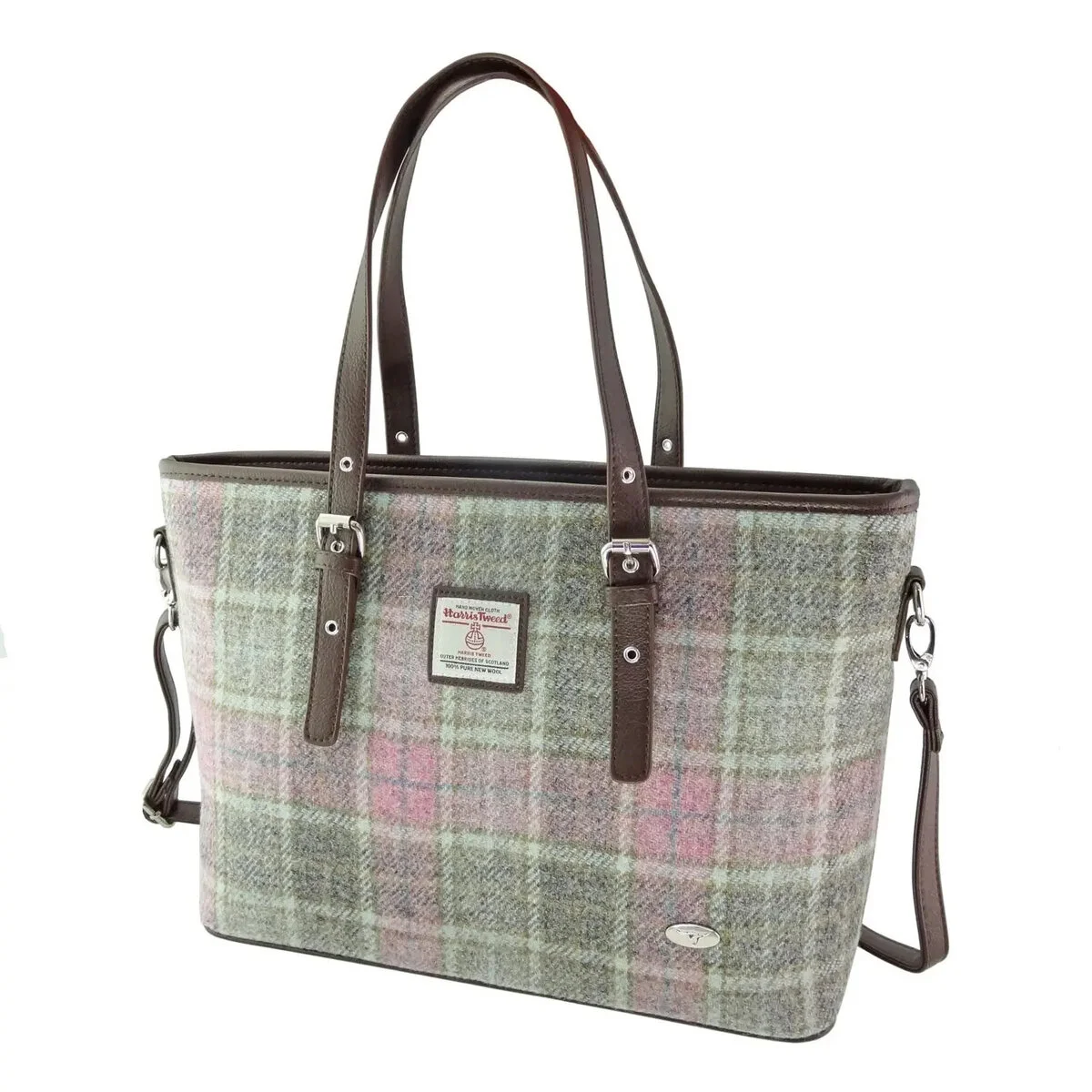 Harris Tweed Large Ladies Tote Bag by Glen Appin – Authentic Scottish Wool - Image 10 | Lily's Pad Studio