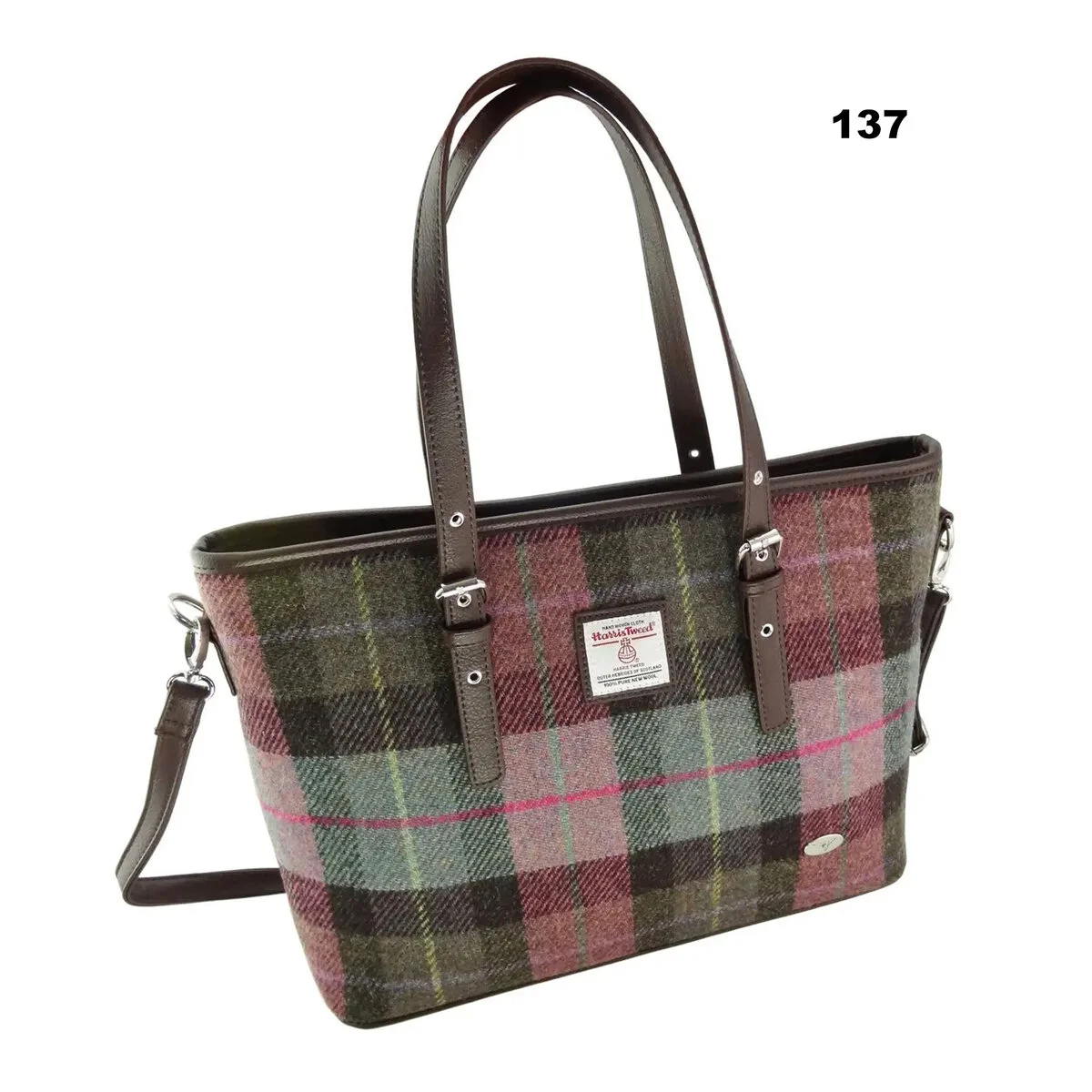 Harris Tweed Large Ladies Tote Bag by Glen Appin – Authentic Scottish Wool - Image 16 | Lily's Pad Studio