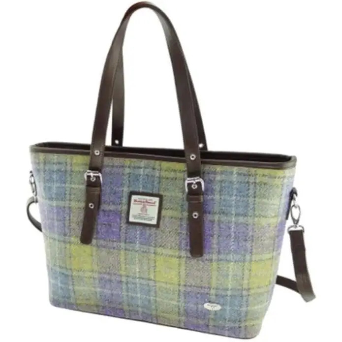 Harris Tweed Large Ladies Tote Bag by Glen Appin – Authentic Scottish Wool