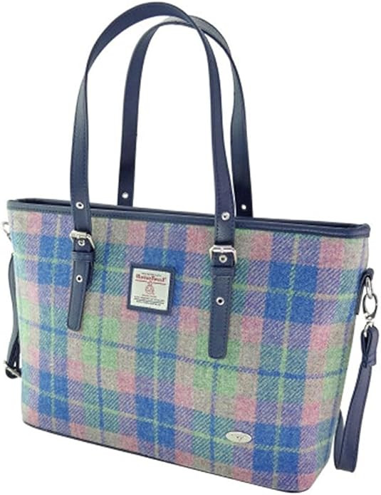 Harris Tweed Large Ladies Tote Bag by Glen Appin – Authentic Scottish Wool