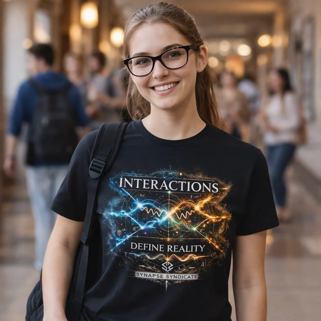 Interactions Illustration T-Shirt | Synapse Syndicate | Genius Tee - Our Brands | Lily's Pad Studio