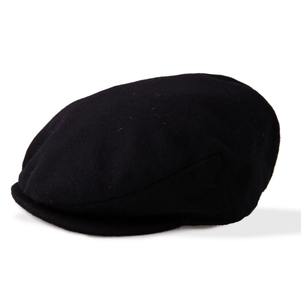 Irish Black Wool Vintage Cap by Boyne Valley Knitwear - Image 1 | Lily's Pad Studio