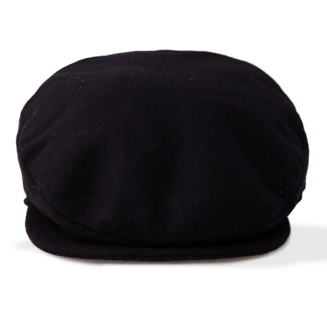 Irish Black Wool Vintage Cap by Boyne Valley Knitwear - Image 3 | Lily's Pad Studio