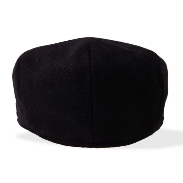 Irish Black Wool Vintage Cap by Boyne Valley Knitwear - Image 4 | Lily's Pad Studio