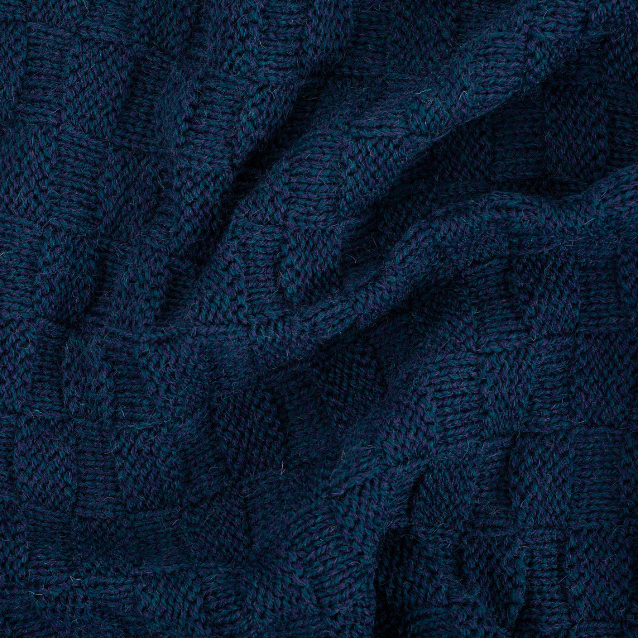 Irish Fisherman Aran Wool Throw Blanket – Basket Stitch Celtic Decor