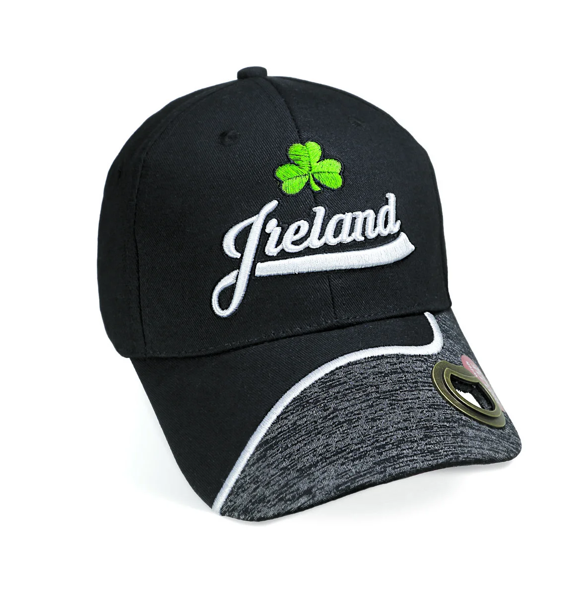 Irish Shamrock Baseball Cap with Built-In Opener | Lily's Pad Studio