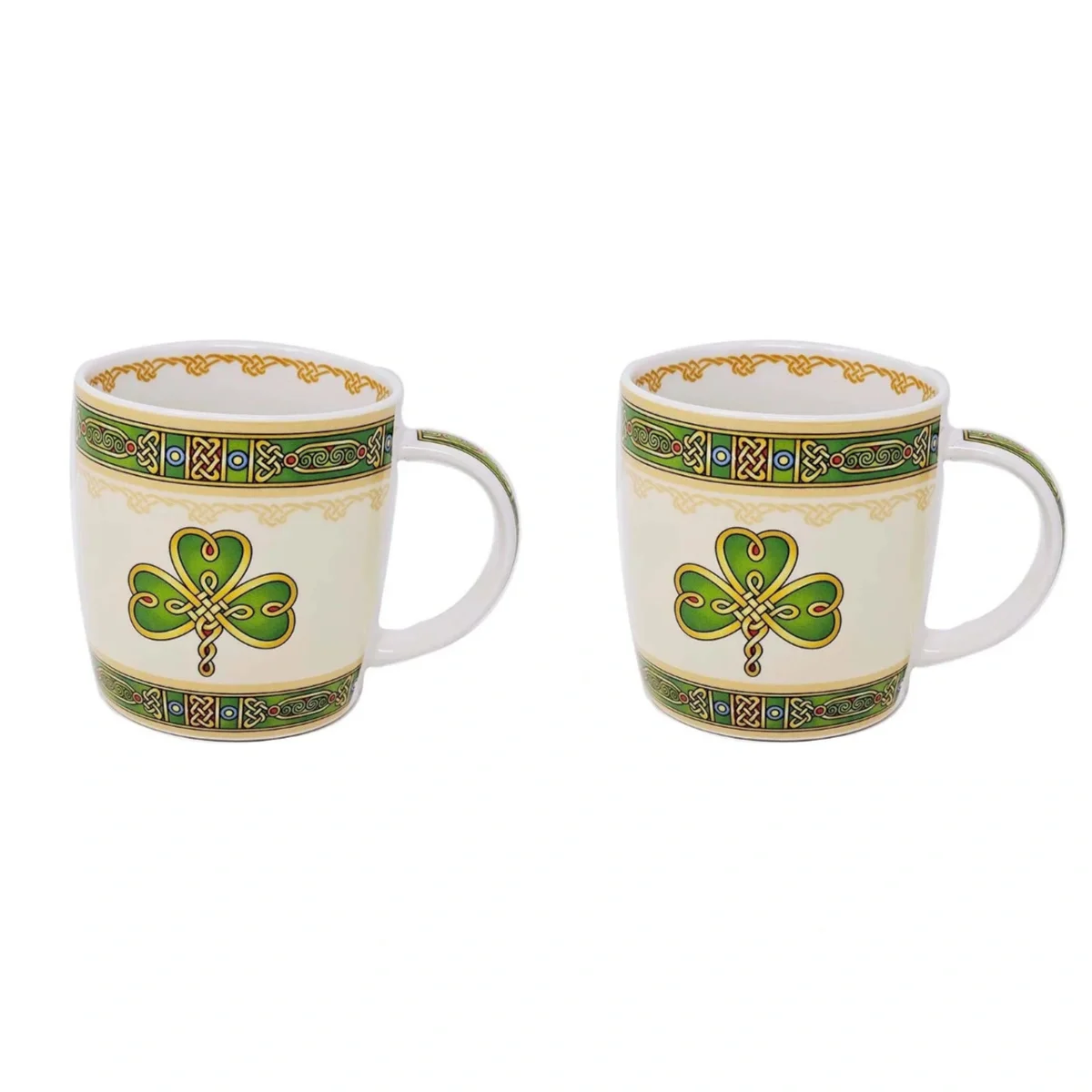Irish Shamrock Ceramic Mug – Classic Heritage Drinkware - Image 3 | Lily's Pad Studio
