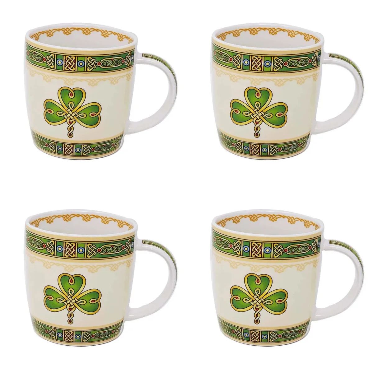 Irish Shamrock Ceramic Mug – Classic Heritage Drinkware - Image 4 | Lily's Pad Studio